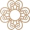 Ekena Millwork Cohen Wood Fretwork Pierced Ceiling Medallion, Alder, 40"OD x 13 5/8"ID x 1/4"T CMWP40X40X0250COAL - alternate 2